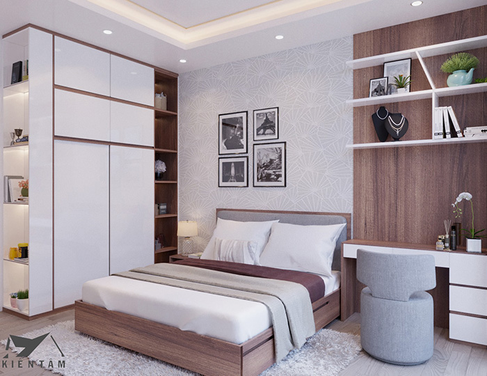 Thiết kế phòng ngủ hiện đại, đơn giản và sang trọng mới nhất năm 2020-KTPN39