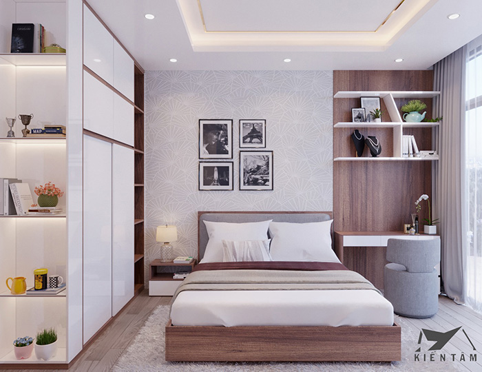 Thiết kế phòng ngủ hiện đại, đơn giản và sang trọng mới nhất năm 2020-KTPN40