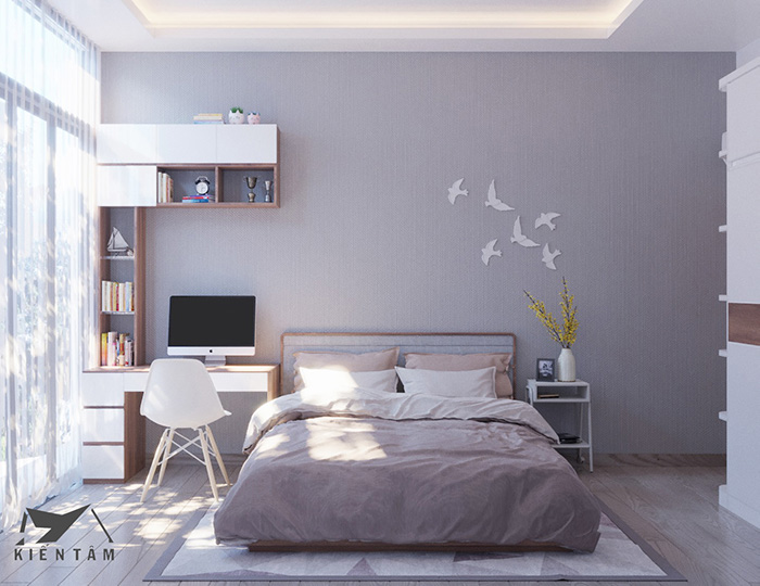 Thiết kế phòng ngủ hiện đại, đơn giản và sang trọng mới nhất năm 2020-KTPN42